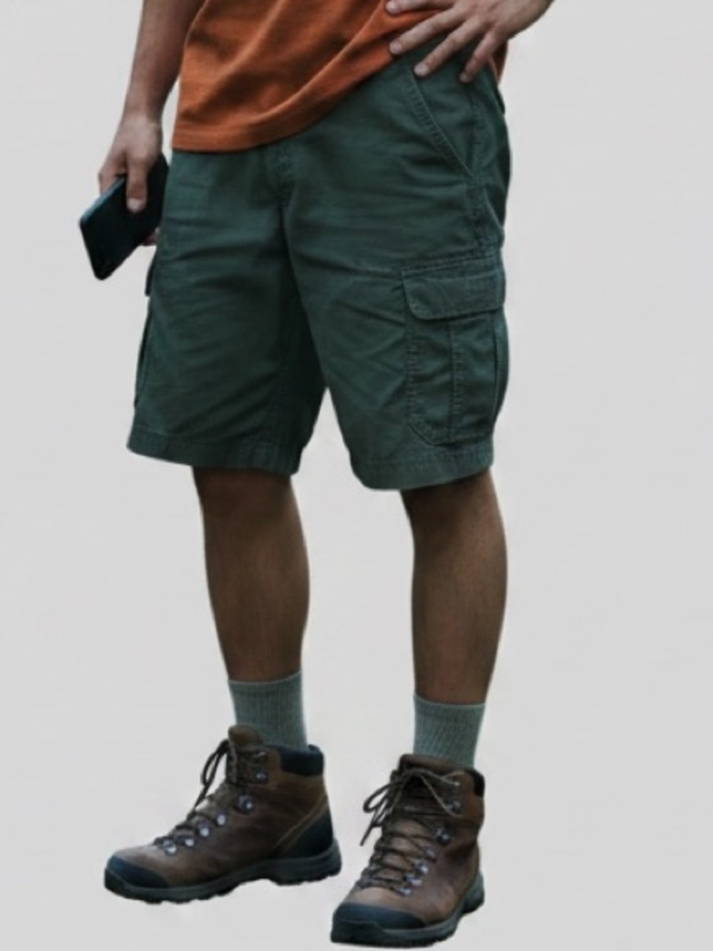 THE NORTH FACE OLIVE GREEN MEN’S CARGO SHORTS Size 36 Gorpcore Hiking Athleisure